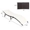 Costway 2PCS Patio Rattan Folding Lounge Chair Stackable Double Sided Cushion